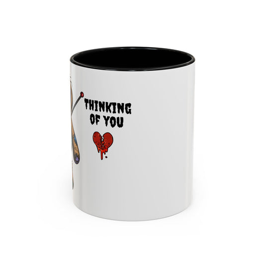 Thinking of You Accent Coffee Mug | 11oz & 15oz Ceramic Cup
