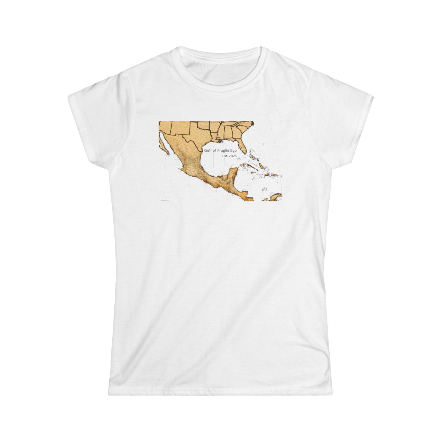 Vintage Gulf of Mexico Map Women's Tee